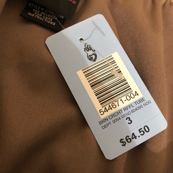 NWT Dark Brown tube top style dress - Picture 9 of 10